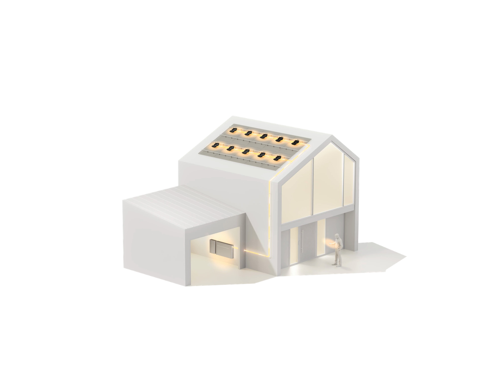 Técnico Ritest trabajando en instalación eléctrica - hover